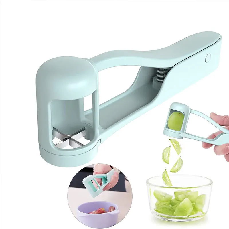 Grape Cutter & Slicer – Cherry Tomato Divider, Fruit Splitter for Fresh Grapes and Small Fruits – Kitchen Tool for Grape/Grape Tomato Separation