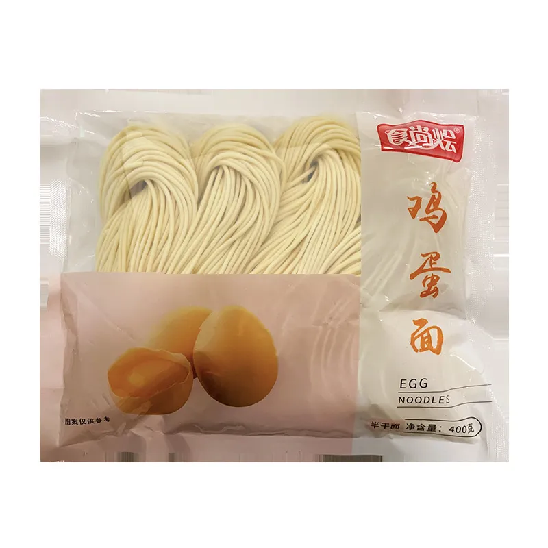 Egg Alkaline Noodles – Individually Bagged Fresh Noodles, Semi-Dried Raw Wet Noodles – Non-Fried, Chewy Texture, Perfect for Soups & Stir-Fries