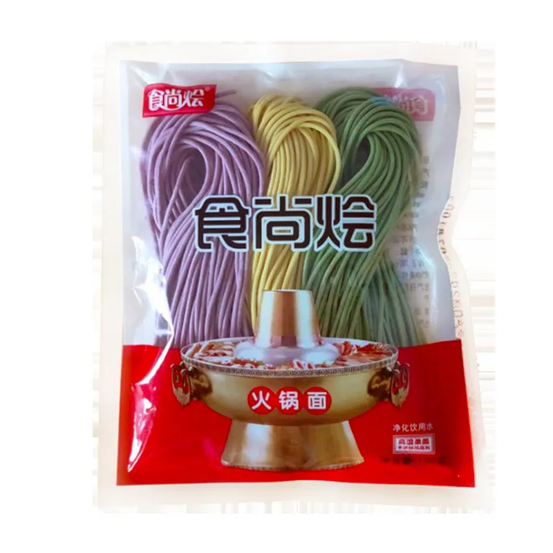 Low Fat & Low GI Three-Color Hot Pot Noodle Cake – Individually Wrapped, Thick & Thin Noodles – Perfect for Cold Noodles, Mixed Noodles & Hot Pot – Healthy, Non-Fried
