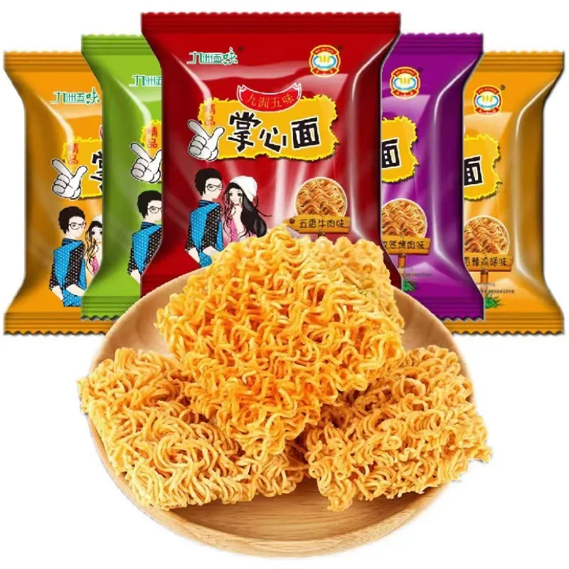 Palm-Sized Crispy Instant Noodles – Multiple Sizes, Dry Ramen Snack – Crunchy Noodle Chips, Ready-to-Eat, Perfect for Lunch Box or Travel