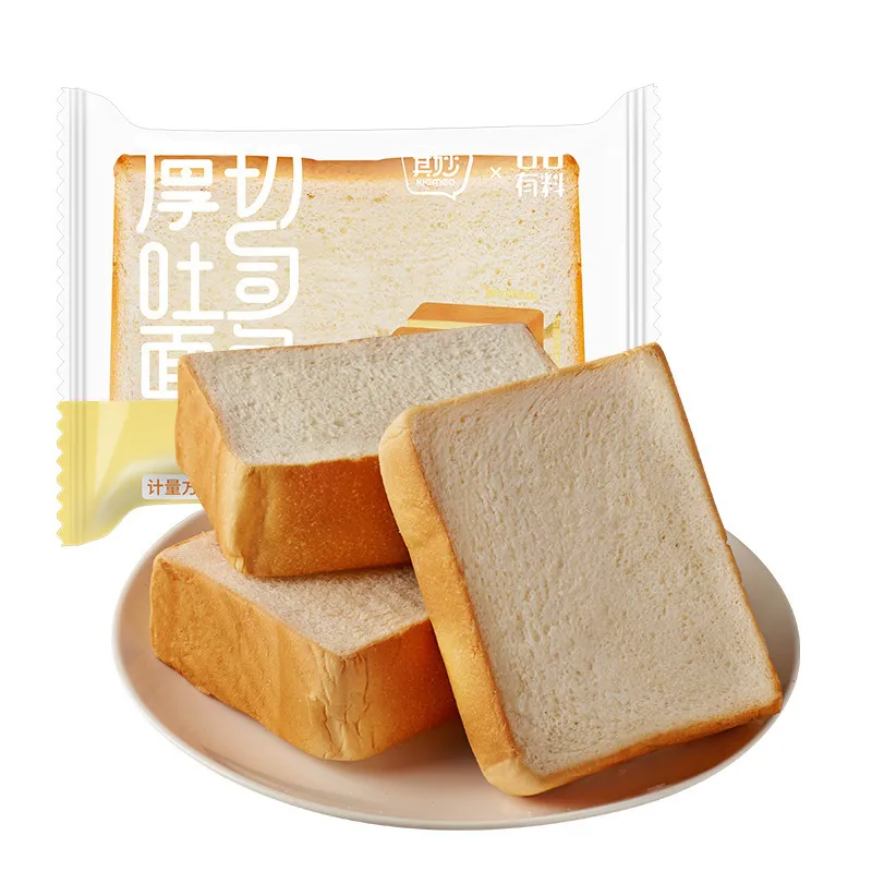 Thick-Cut Hand-Tear Toast Bread – Stuffed Shokupan (Japanese Milk Bread) – Breakfast Meal Replacement, Hunger-Satisfying Snack for Dorm & Office