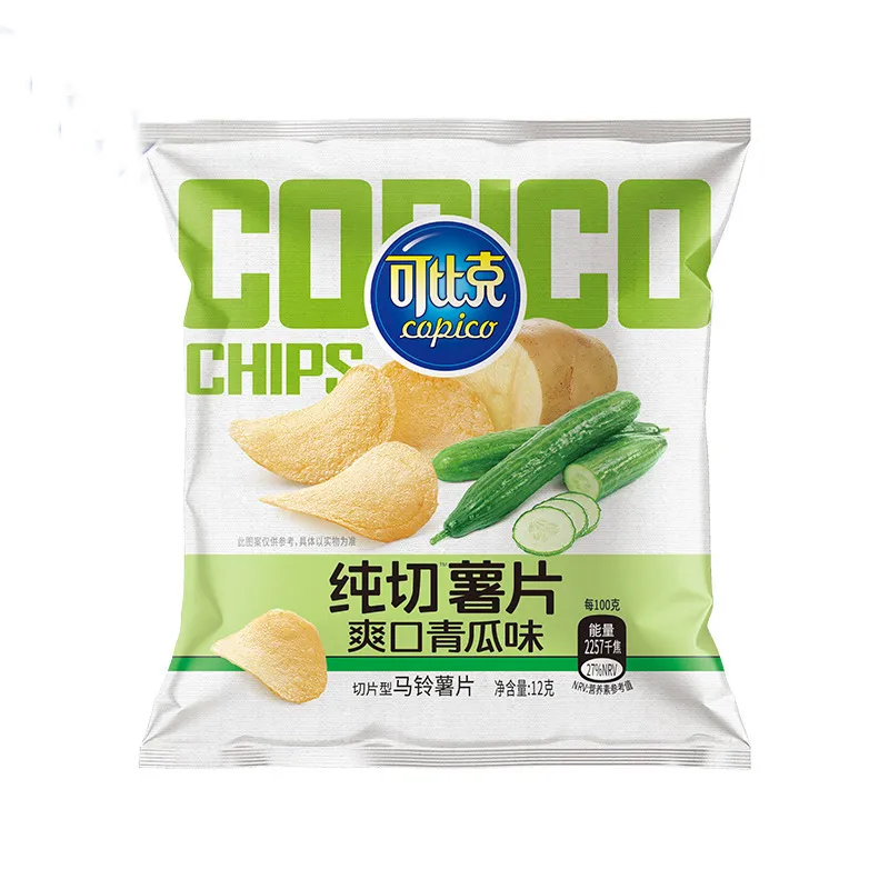 Copico Pure Cut Potato Chips, 12g Small Bag, Office Snack & Binge-Watching Leisure Food, Assorted Flavors Available