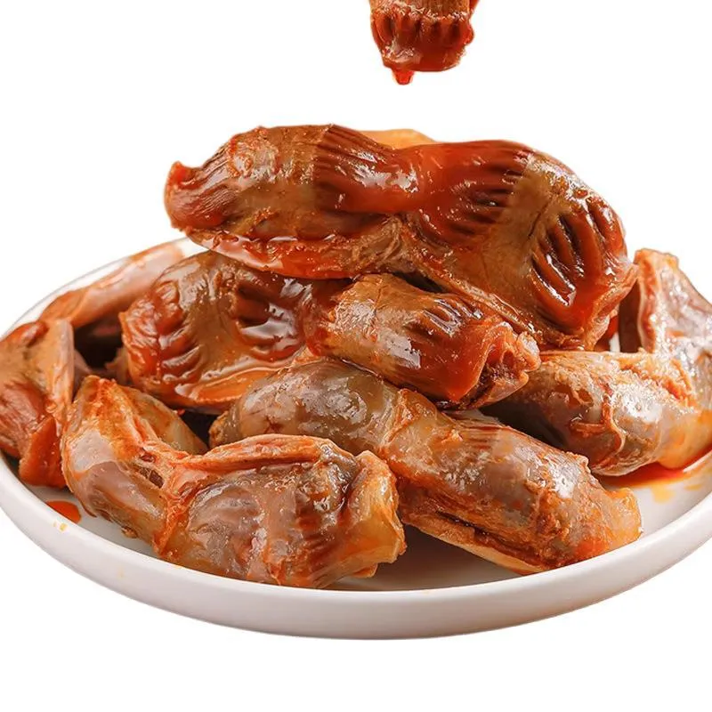 Spicy Braised Chicken Gizzards – Savory Whole Chicken Gizzard Snack, Ready-to-Eat, Perfect for Office, Travel, or Binge-Watching – Individually Wrapped