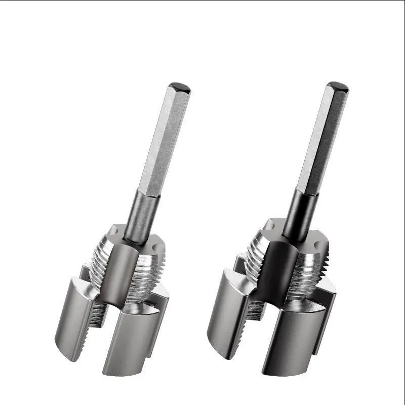 Pipe Threader Tool Set – 1/2" & 3/4" Inner/Outer Threading Tap, Handheld Pipe Re-threader for Water Pipes – Plumber Tool for Home DIY Pipe Thread Repair