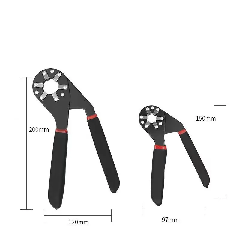 Universal Multi-Function Adjustable Wrench – Magic Grip for Hex Nuts & Round Objects, Heavy Duty Plumber Tool, 0-45mm Large Opening Crescent Wrench