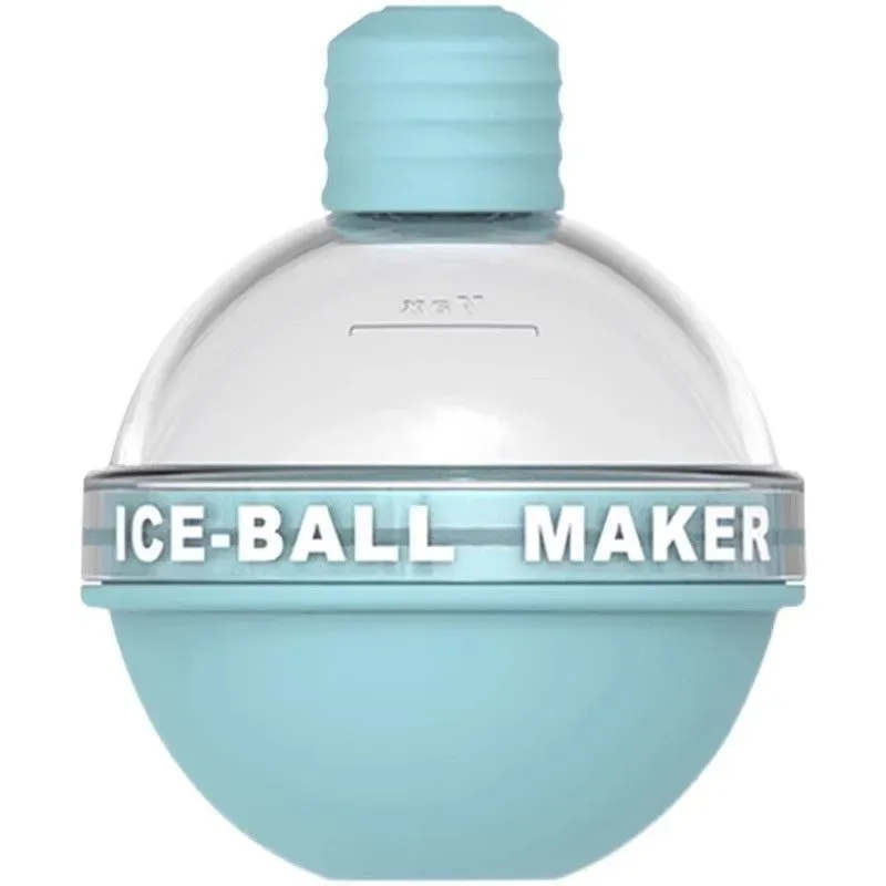 Creative Light Bulb Ice Ball Maker – Food Grade Silicone Round Sphere Ice Mold, Easy-Release Whiskey Ice Tray for Freezer – BPA-Free, Reusable
