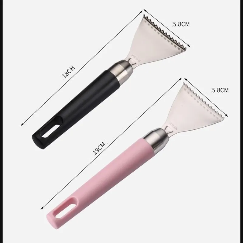 304 Stainless Steel Fish Scaler – Manual Fish Scale Remover, Kitchen Descaling Tool, Ergonomic Non-Slip Handle, Easy to Clean