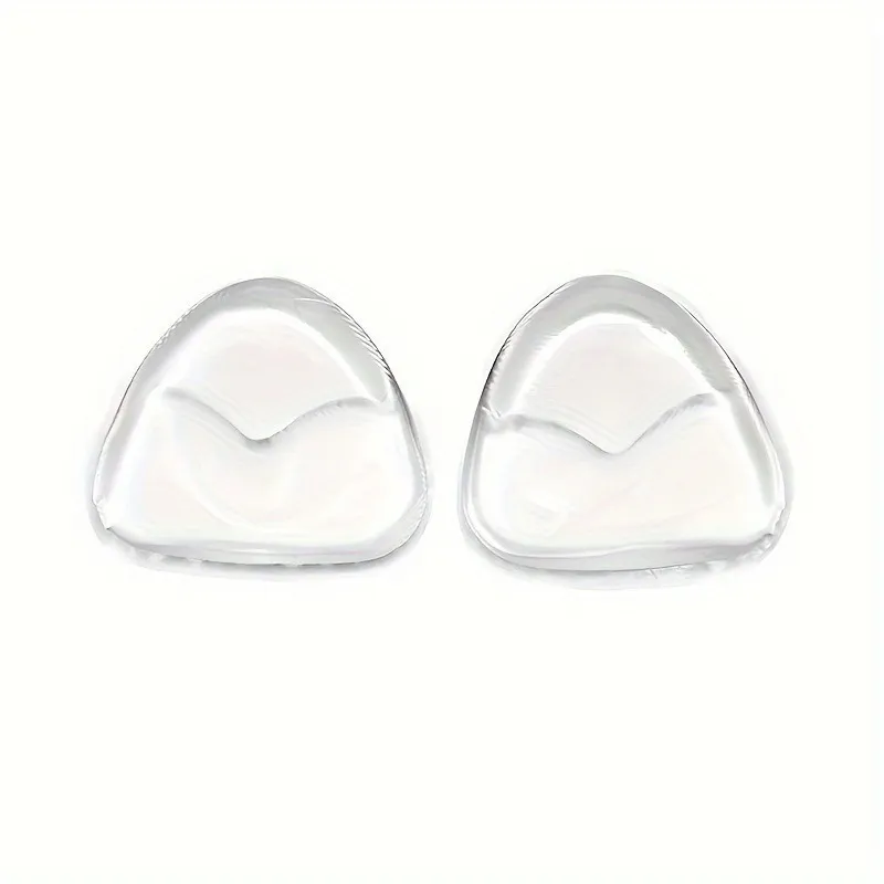 Triangle Silicone Bra Inserts – Self-Adhesive Push-Up Pads, Invisible Bikini Boob Stickers, Waterproof Reusable Breast Enhancers for Small Chests
