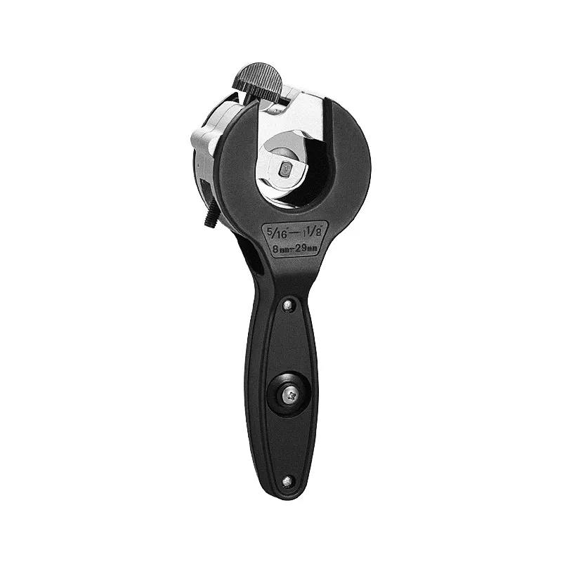 Ratchet PVC Pipe Cutter with Replaceable Blade – Large Heavy-Duty PPR Tube Cutter with Bearing Guide, Ideal for Plumbing and Electrical Conduit