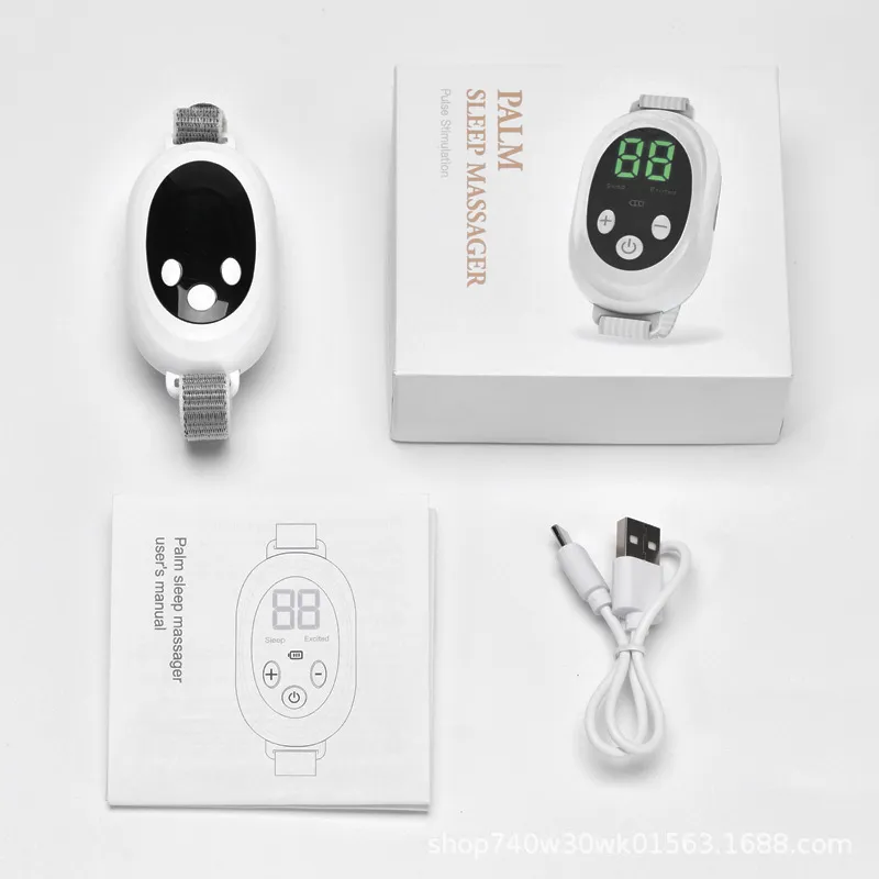 Handheld Sleep Aid Device with Microcurrent Stimulation – Portable Anti-Insomnia Instrument for Anxiety & Stress Relief, Rechargeable Relaxation Tool