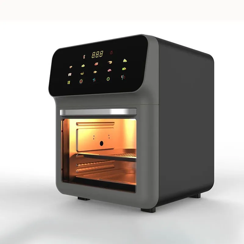 Large Capacity Air Fryer with Visual Touch Screen – 7-in-1 Digital Countertop Oven for Healthy Frying, Grilling, Roasting & Baking, Family Size