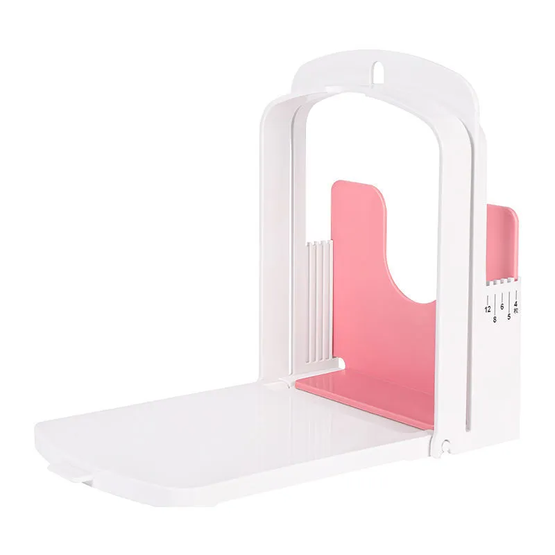 Adjustable Bread Slicer Holder – Stainless Steel Toast Cutting Guide Stand for Sandwiches, Homemade Baking, and DIY Kitchen Tools