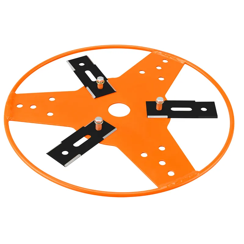 Multi-Function Trimmer Head with Guard – Universal Grass Cutter & Brush Cutter Accessory, Integrated Disc Design, Protects Seedlings, Fits Most Garden Tools