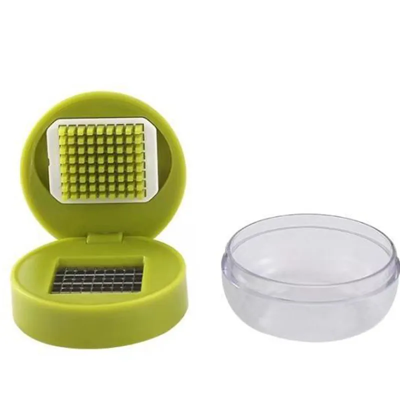 Mini Garlic Press Chopper – ABS Manual Garlic Mincer, Press-Type Garlic Crusher, Small & Portable, Perfect for Home Kitchen, Easy to Clean