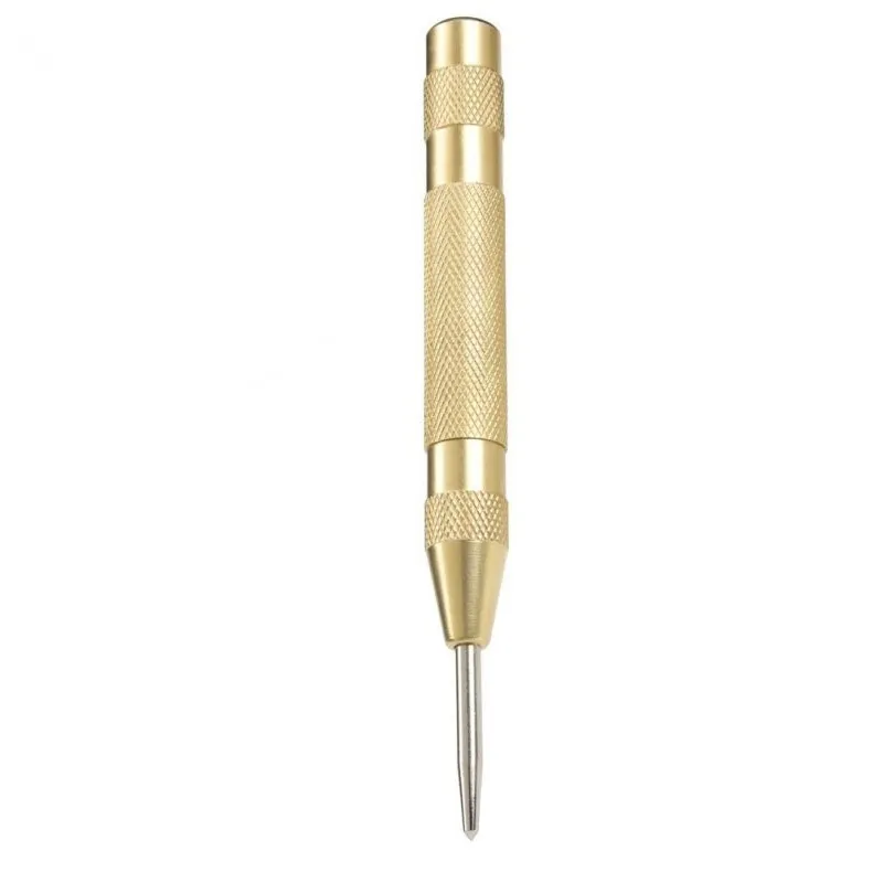 Automatic Center Punch with Glass Breaker – 130mm Spring-Loaded Punch, High Hardness Carbide Tip, Perfect for Metal Marking and Emergency Window Escape Tool