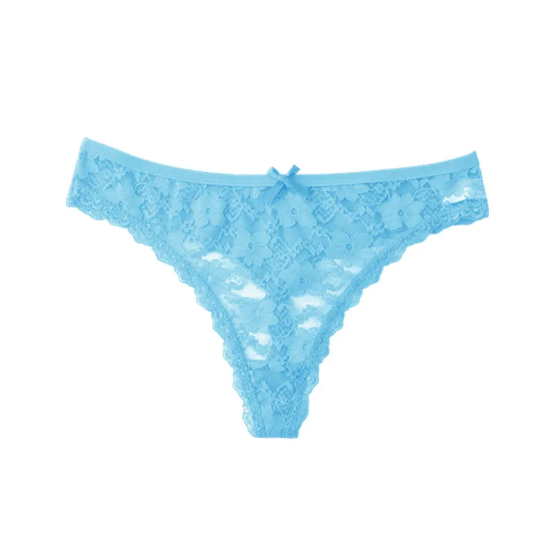 Women's Low-Rise Lace Thong — Sexy, Sheer Detail, Perfect for Everyday or Special Occasions