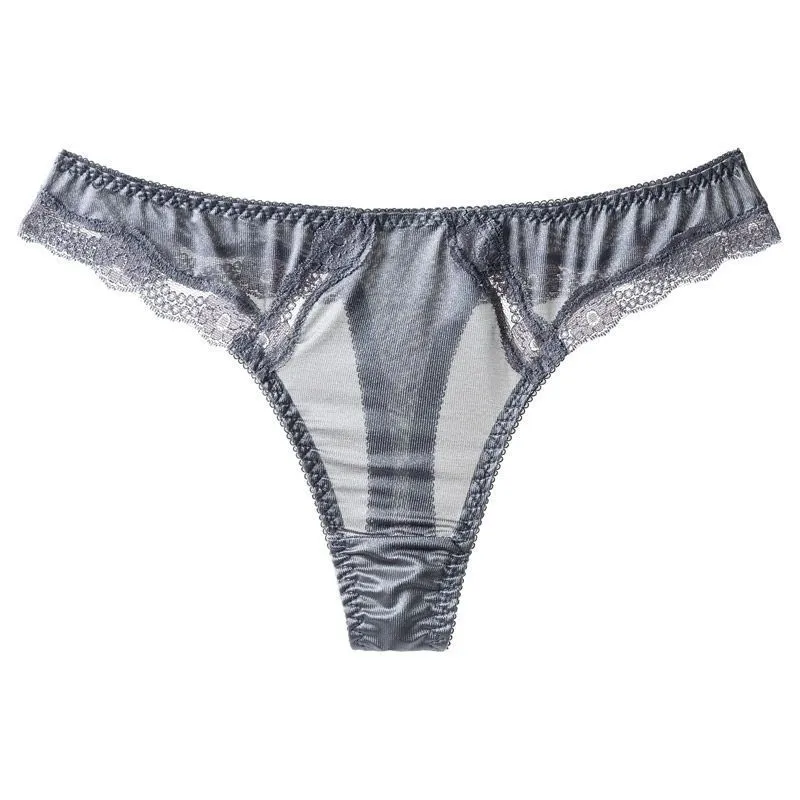 Transparent Lace G-String — One-Strap, Extremely Seductive, Seamless Thong
