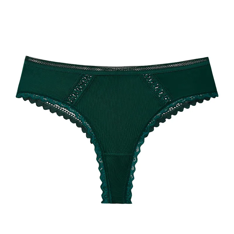 Women's Sheer Lace G-String — Mesh See-Through, Seamless One-Piece, Ultra-Seductive T-Back Thong