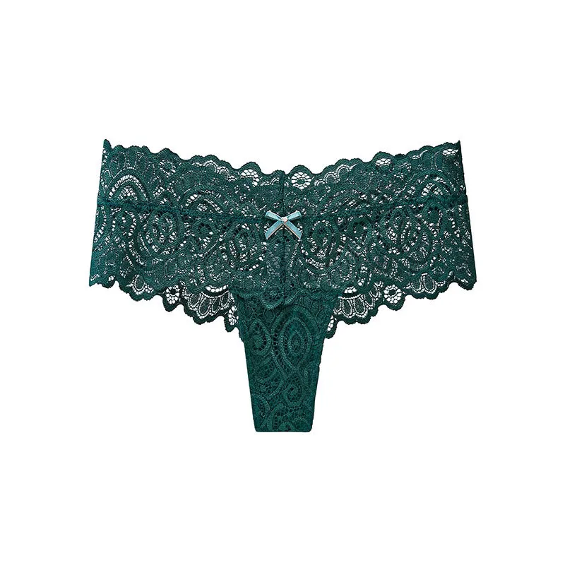 Premium Lace-Trim Thong for Women — Seamless, Mid-Rise, Plus Size, Sexy & Comfortable