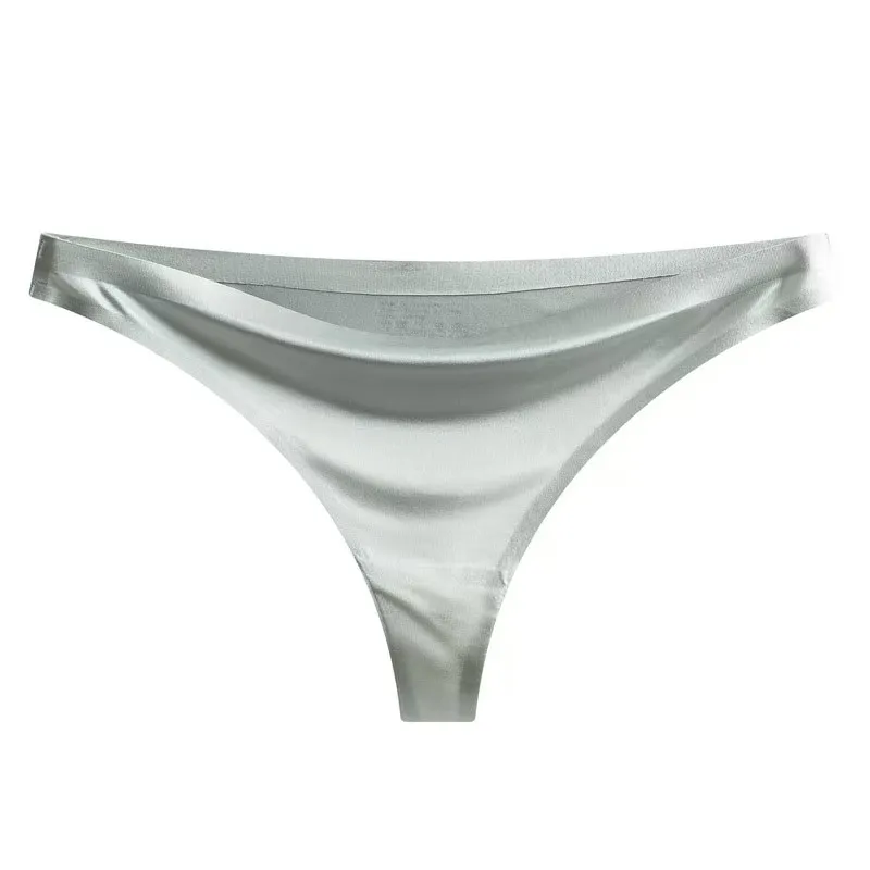 Women's Seamless Thong with Antibacterial Lining — One-Piece, Smooth Microfiber, Seductive Style for Young Girls