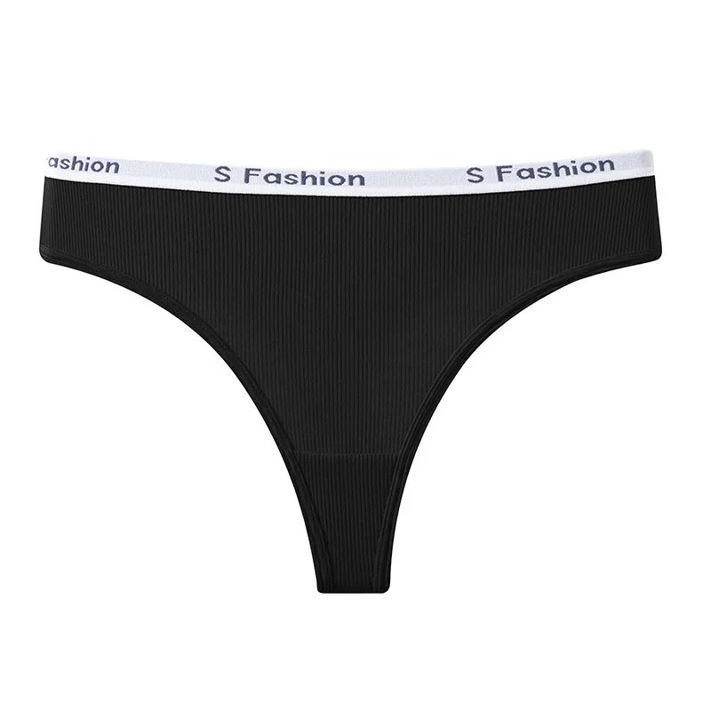 Women's Ribbed Cotton G-String — Sexy T-Back, Comfortable & Stylish