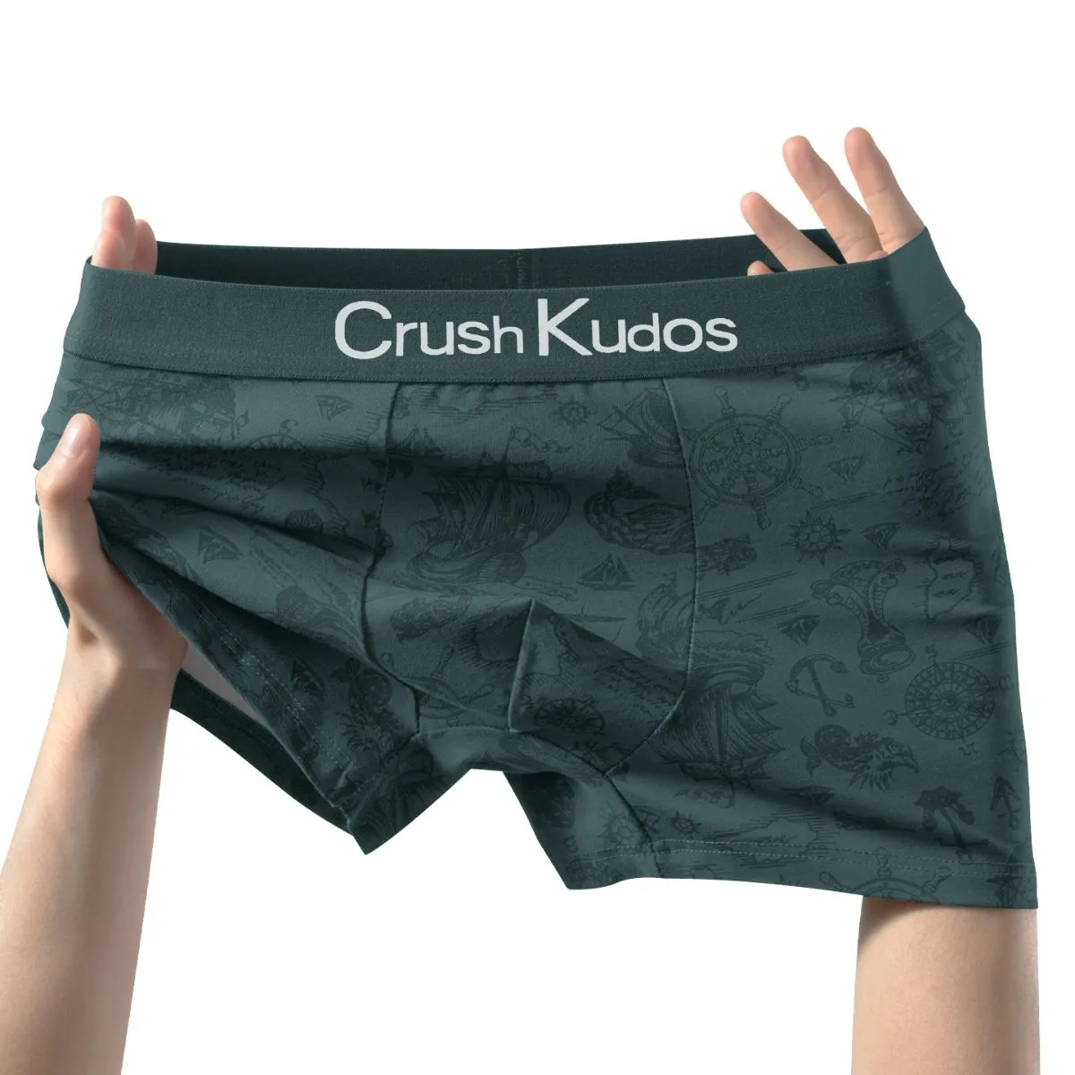 Men's Cotton-Silk 7A Antibacterial Breathable Boxer Briefs Underwear, Skin-Friendly Flat-Leg Panties for Teens & Adults