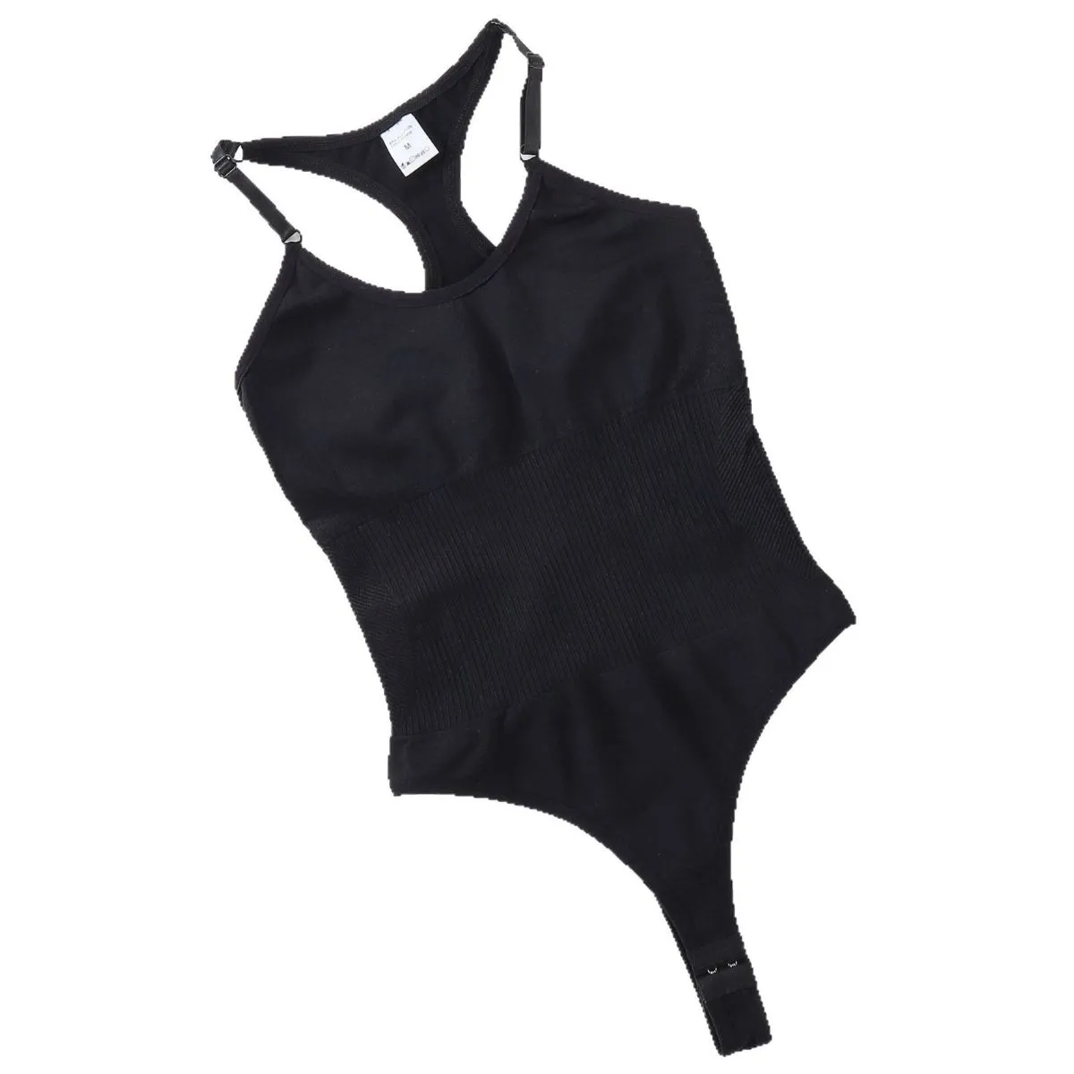 Postpartum Firming Bodysuit with T-Back Hook-and-Eye Closure — Tank Design, Back-Shaping, Slimming & Contouring Support