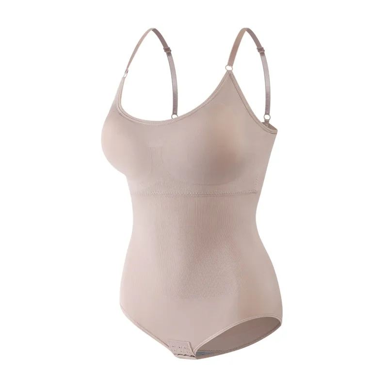 Women's Padded Bodysuit Shaper with Lift & Control — Tummy & Waist Firming, Butt-Lifting, Stretchy Strappy Design, Full Body Shaping