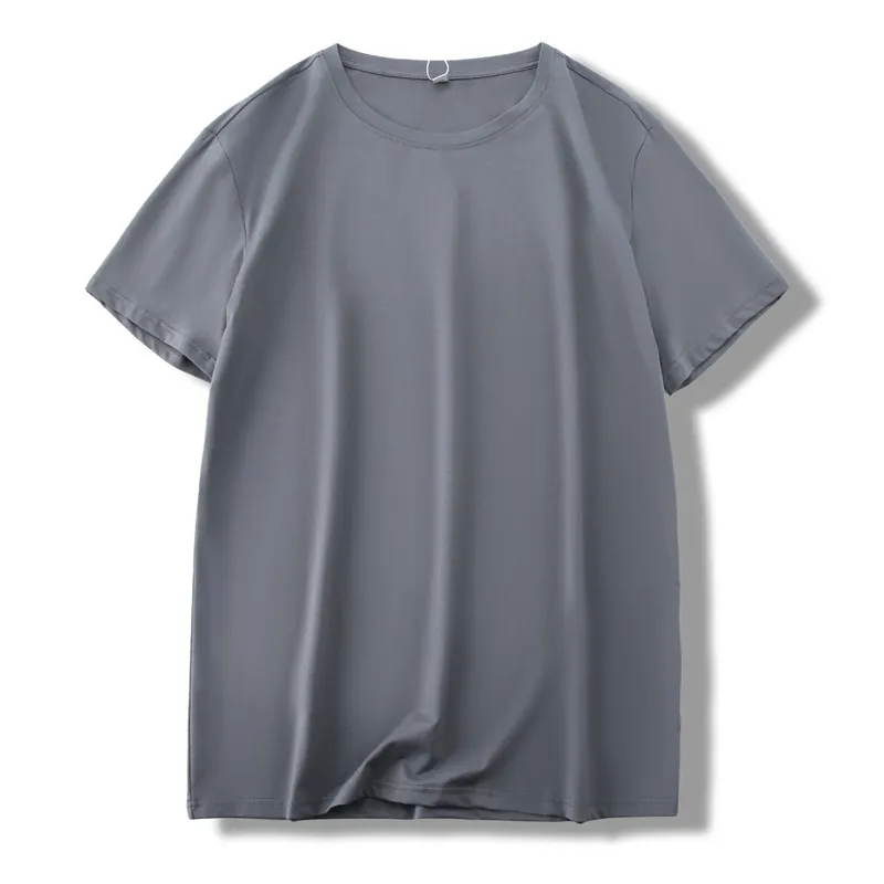 Men's Lightweight Silk-Infused Cooling Tee — Breathable, Smooth, Loose-Fit, Perfect for Hot Summer Days