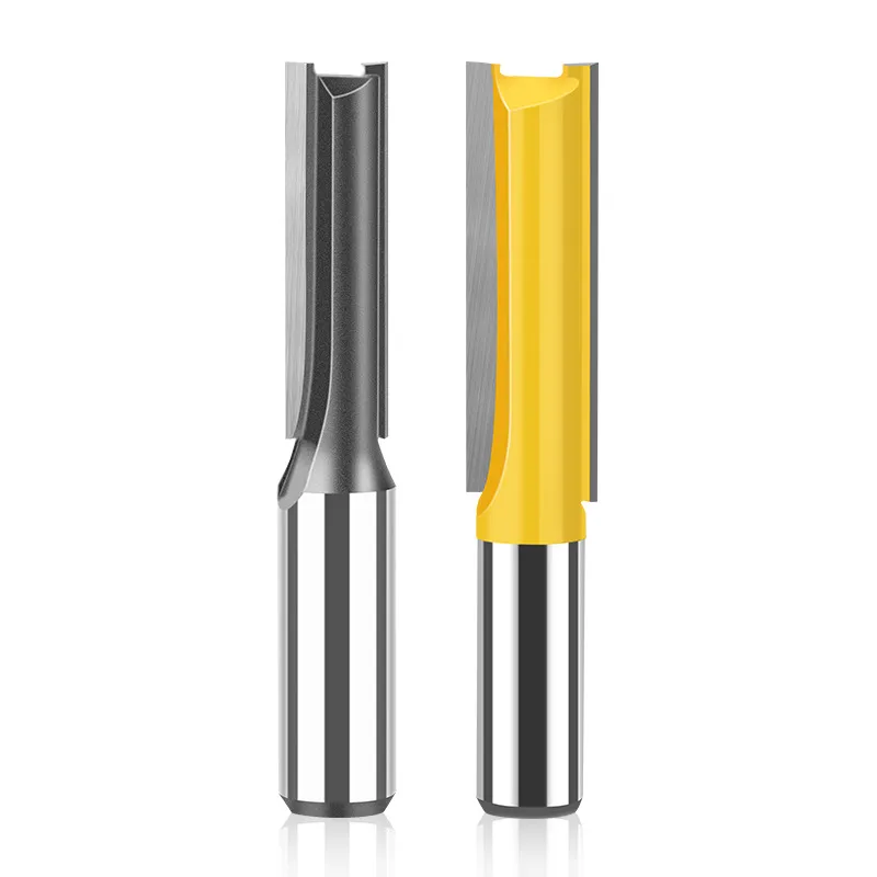 Straight Router Bit Dual-Edge 1/4" & 1/2" Shank — Wood Trimmer Cutter for Slotting & Edge ProfilingStraight Router Bit Dual-Edge 1/4" & 1/2" Shank — Wood Trimmer Cutter for Slotting & Edge Profiling