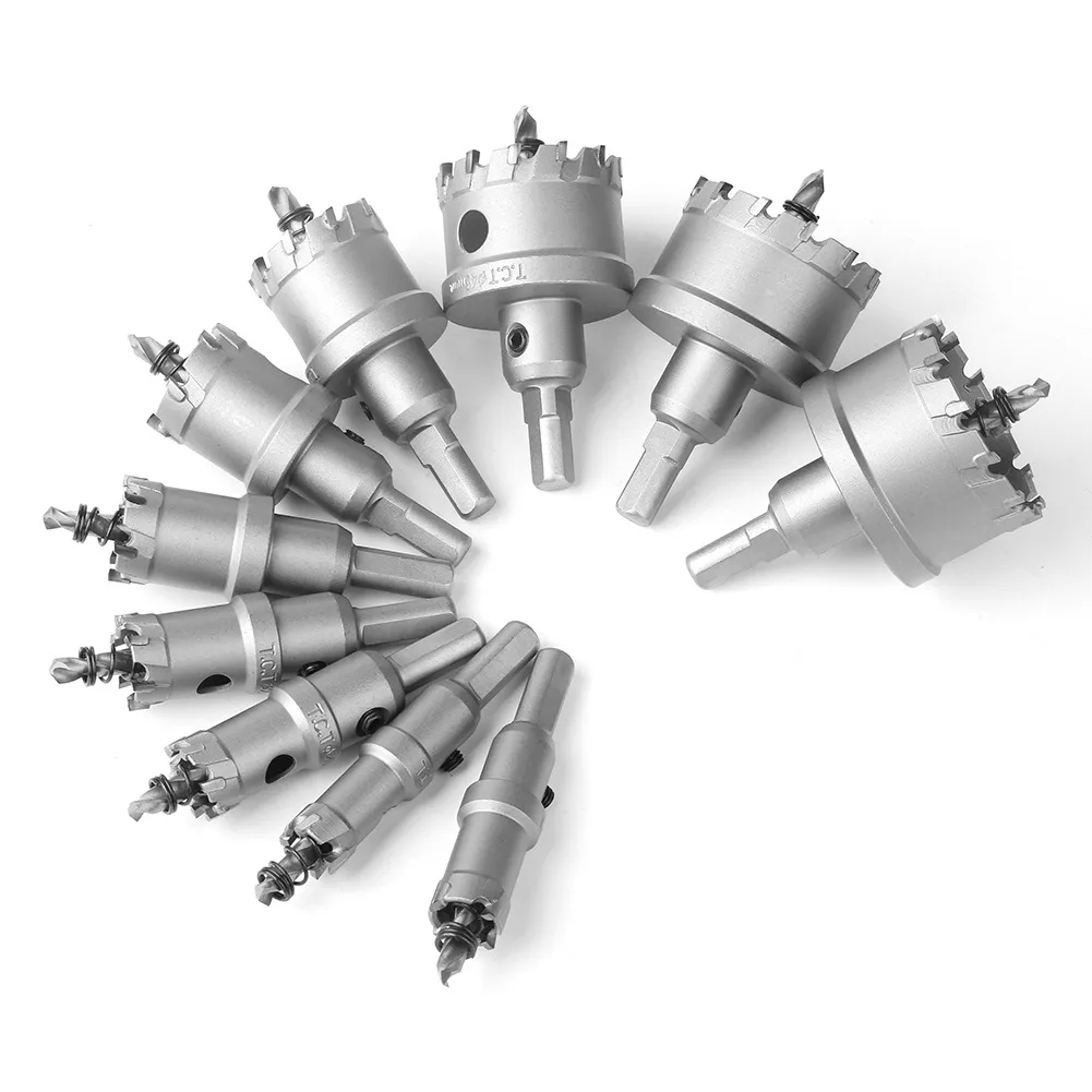 Premium 5A Alloy TCT Hole Saw — Tungsten Carbide Tipped, Designed for Drilling Stainless Steel, Mild Steel, and Other Hard Metals with High Durability