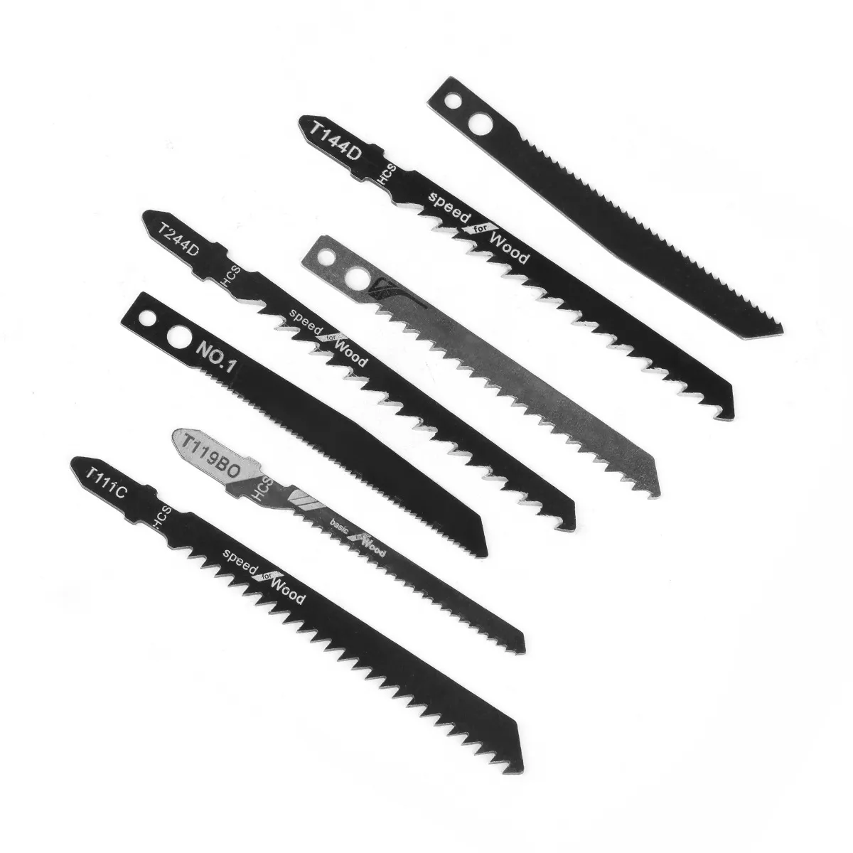 Woodworking Jigsaw & Reciprocating Saw Blade Set — Coarse Teeth, for Cutting Solid Wood, Aluminum Alloy & Plastic, Power Drill Accessories