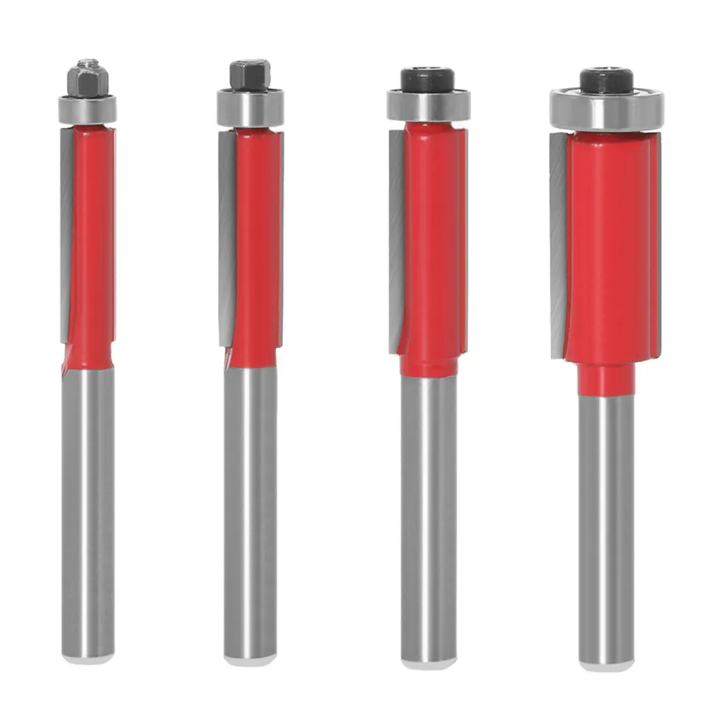 Woodworking Trimming & Carving Router Bits — 1/2" & 1/4" Shank, Carbide-Tipped Cutter Set for Trimmers & Routers
