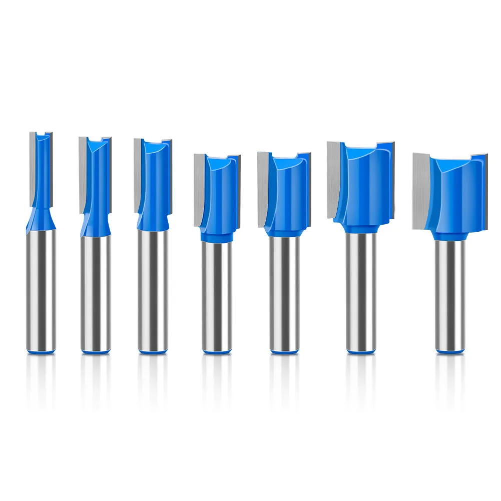 Double-Cut Straight Grooving Router Bit — 6-20mm Diameter, Ideal for Wood Slotting and Channeling, Premium Export Quality