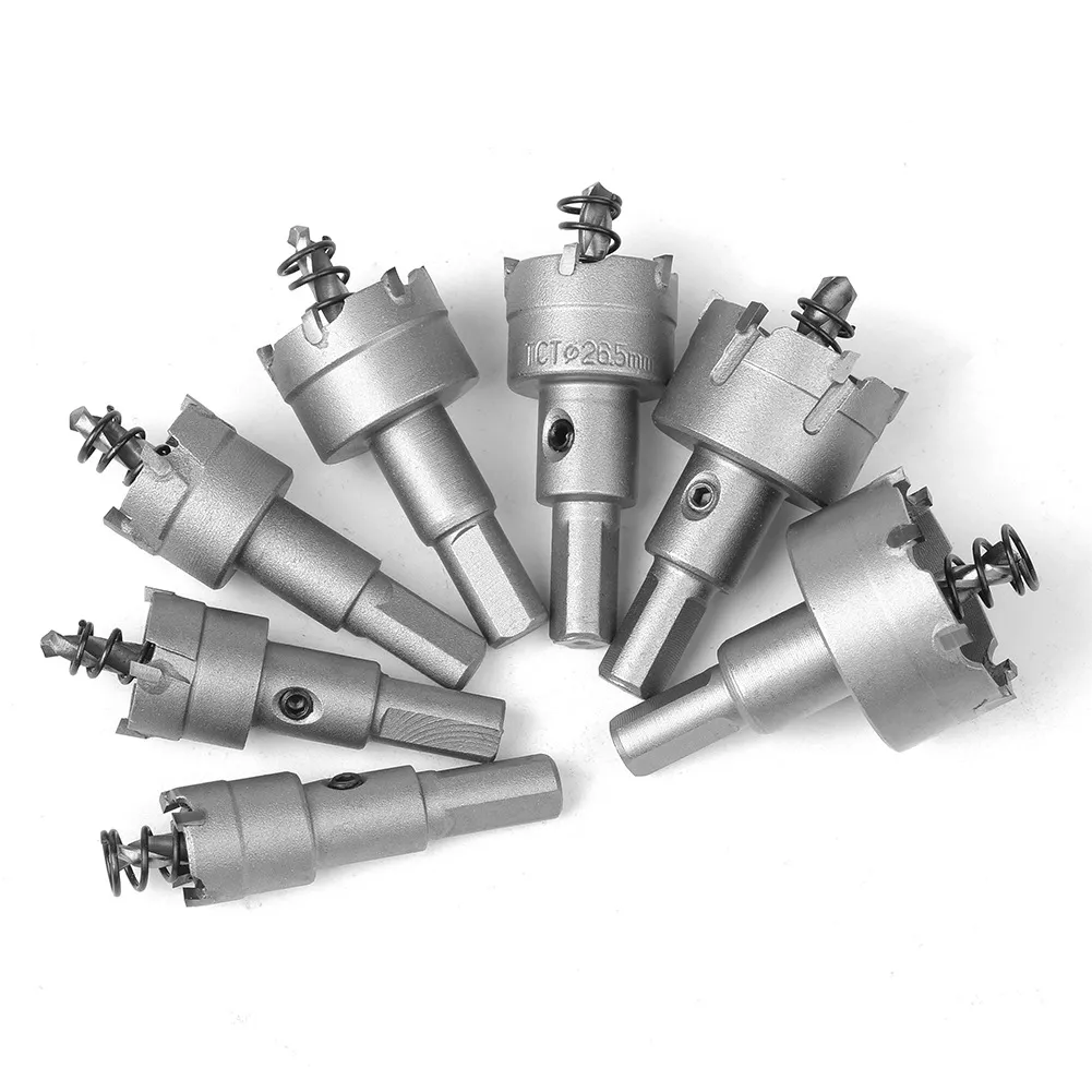 Solid Carbide Hole Saw / Annular Cutter for Metal Pipe, Steel Sheet, and Stainless Steel Drilling - Size Range: 15mm - 100mm