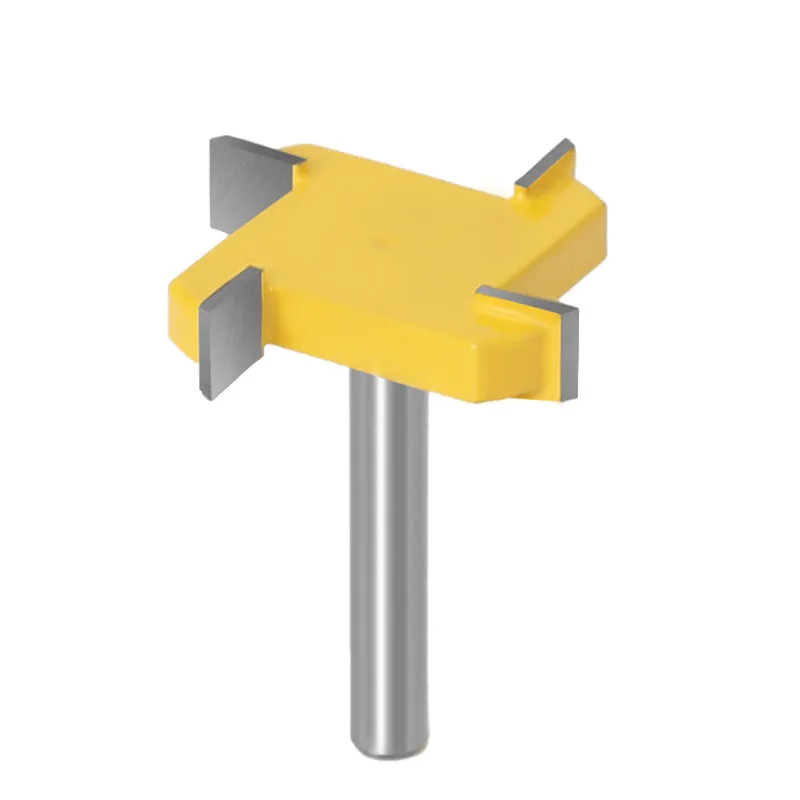 Industrial-Grade 4-Flute T-Slot Cutter / T-Shaped Router Bit – Woodworking Grooving Tool for Slot Cutting & Channel Routing