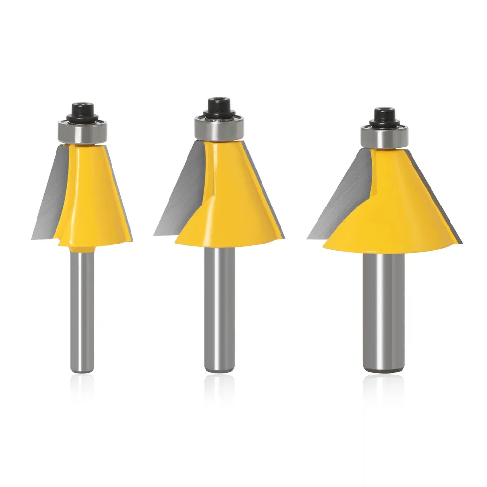 Premium Bevel/Chamfer Router Bits for Woodworking – Available in 15°, 22.5°, and 30° Angles – Sloped Edge & Angled Surface Milling Cutters