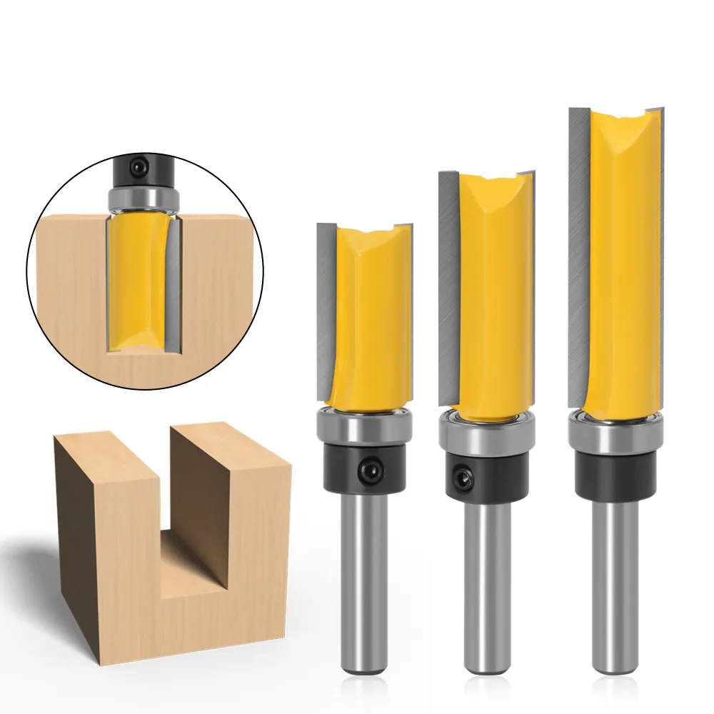 15.9mm (5/8") Straight Flush Trim Router Bit – Template/Pattern Following Cutter for Woodworking CNC Engraving