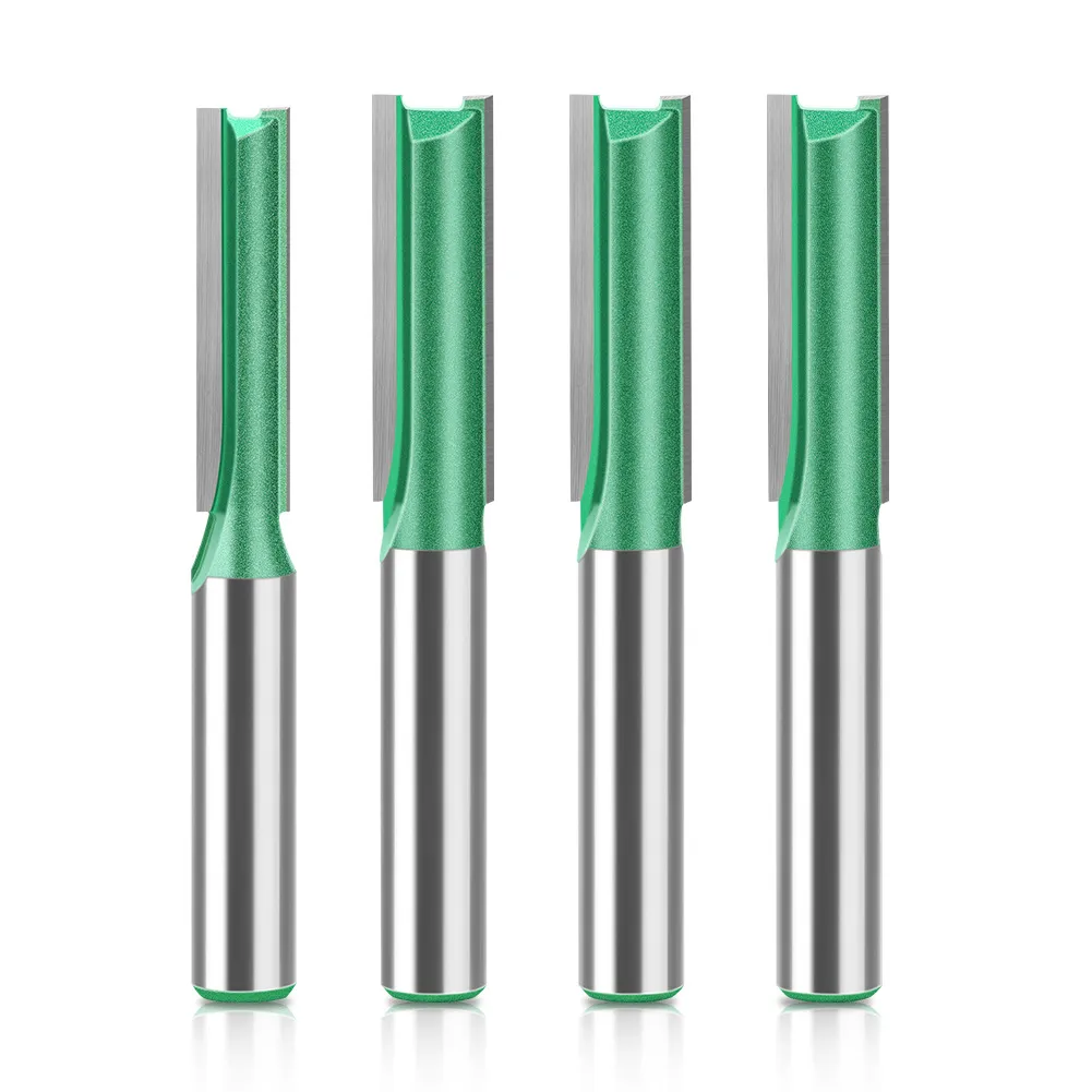 2-Flute Straight Grooving Router Bit Set – 3-25mm Diameter Range, Carbide Tipped Trimmer Cutter for Slotting & Edge Routing
