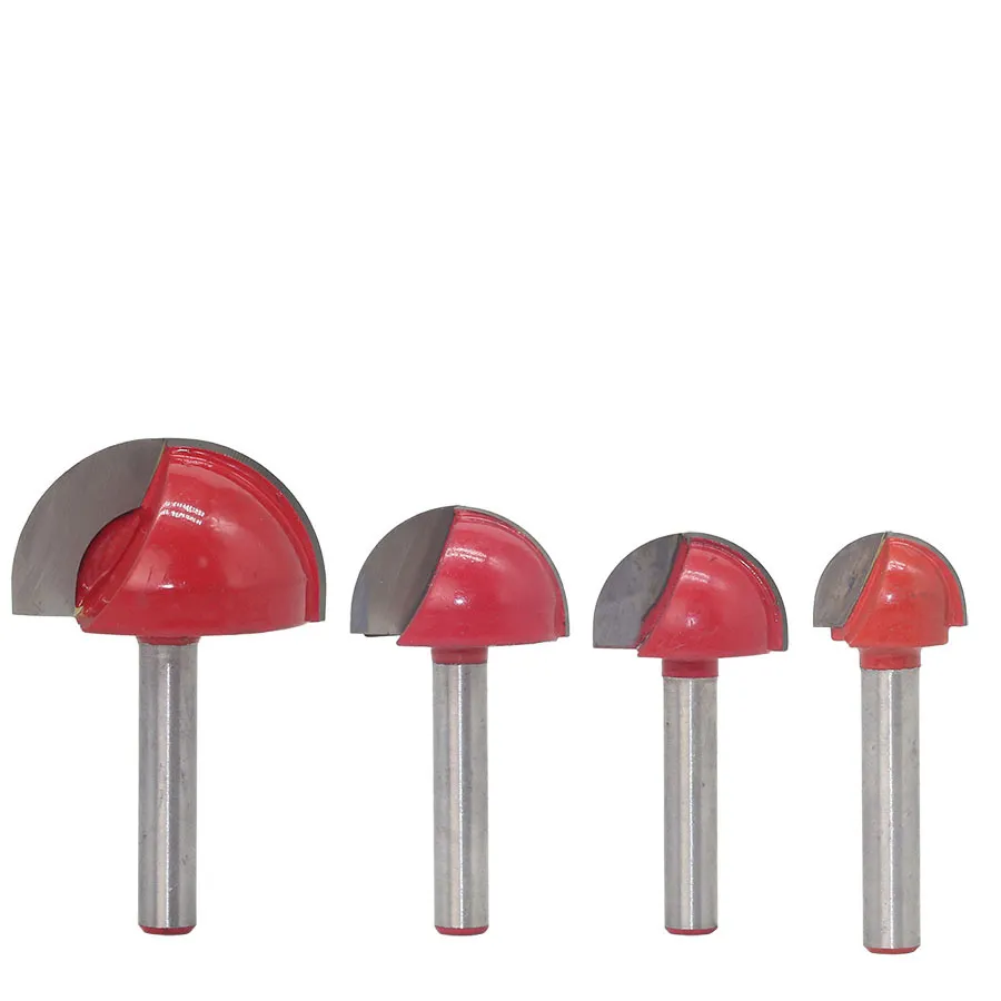 Ball Nose & Round Nose Router Bit Set – Woodworking Relief Carving, Half-Round Engraving, and Decorative Edge Profiling Cutter for CNC