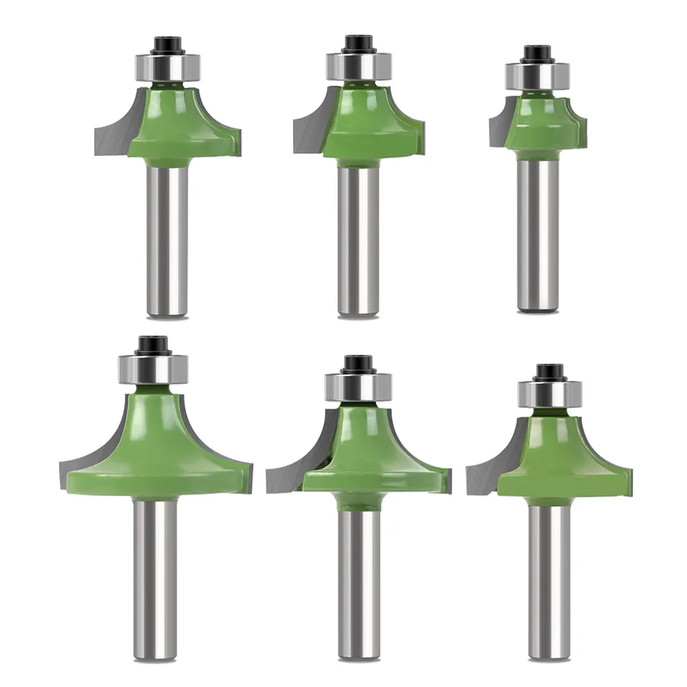 Premium Tungsten Carbide Corner Rounding Router Bit – Roundover / Chamfer Cutter for Trim Router & Woodworking
