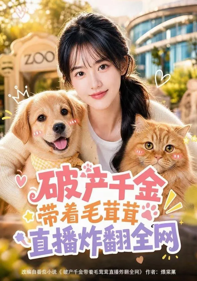 司瑶穿越成破产千金后竟能听懂动物说话！从河里爬出来 她带着会说话的小狗回到破败动物园。用灵泉救活快饿死的老虎。直播连线听懂仓鼠 治安犬的心事